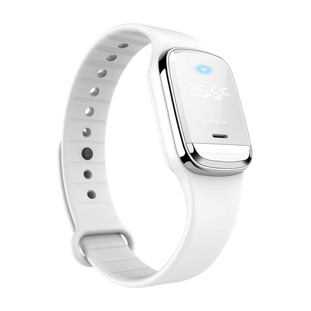 Temperature Measurement Bracelets Ultrasonic Mosquito Repellent Bands Non-Toxic Deet Free Bug