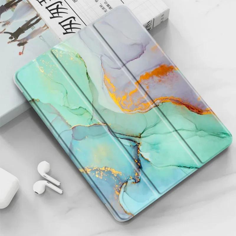 Чехол для iPad 7/8/9-го поколения Чехол-книжка для iPad 9 Обложка Air Air1/2 9.7' 5/6-го Чехол-кармашек Держатель Трехстворчатая подставка