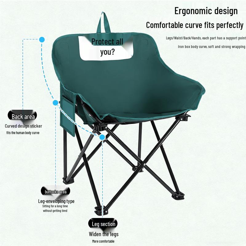 Portable Folding Moon Chair