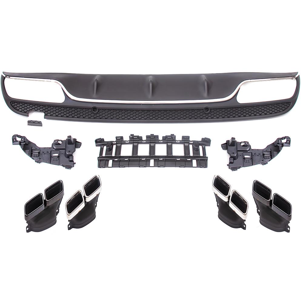 Rear Diffuser Tailpipe for 2015-2018 Mercedes-Benz C-Class W205-C205 Four-Door Sport Model