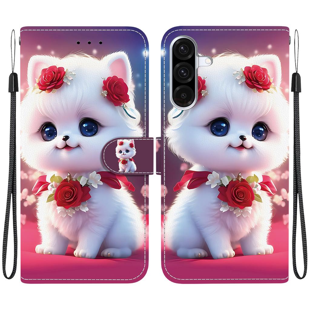 A07 A17 Animal Case Lion Panda Leather Phone Cover For Samsung Galaxy A17 A07 A176 Wallet Flip Coque Card Magnetic Protect Cases