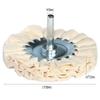 1Pc Buffing Wheel Polishing Wheel Cotton 80mm Surface Grind Polish Spare Tools For Metal Jewelry Aluminum Products Wood Plastic