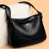 Temperament All-in-one Shoulder Underarm Bag Generous Bag PU Leather Ladies Crossbody Bag Middle-aged Mother Bag