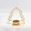 No Deformation Christmas Candlestick Rust-proof Small Metal Candle Holder Exquisite Desktop Candlestick Ornaments