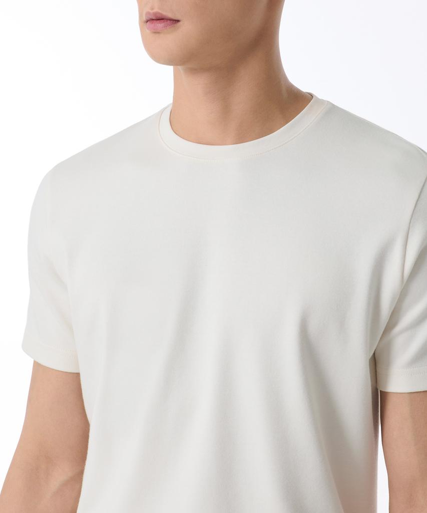MUSINSA STANDARD Muscle Fit Crew Neck Modal T-Shirt [Cream]