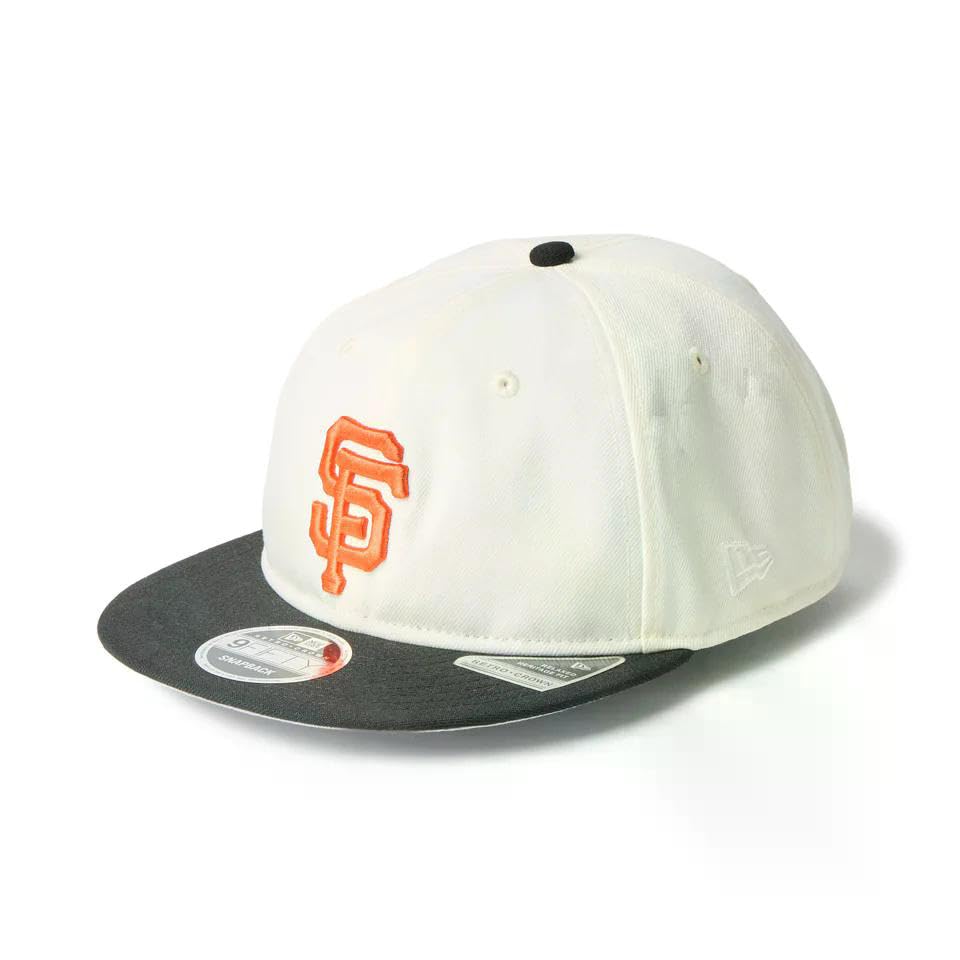 New Era RC9FIFTY MLB Кепка-снепбэк с прямым козырьком Chrome, powered by GORO, Один размер подходит всем, San Francisco Giants, Свободный размер, Черный, (МИН-НАНО), Все, / 940,