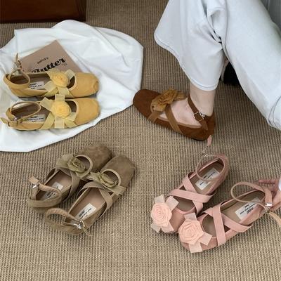 2025 новые китайские туфли Мэри Джейн женские туфли на плоской подошве весна-осень французские ретро одинарные туфли балетки