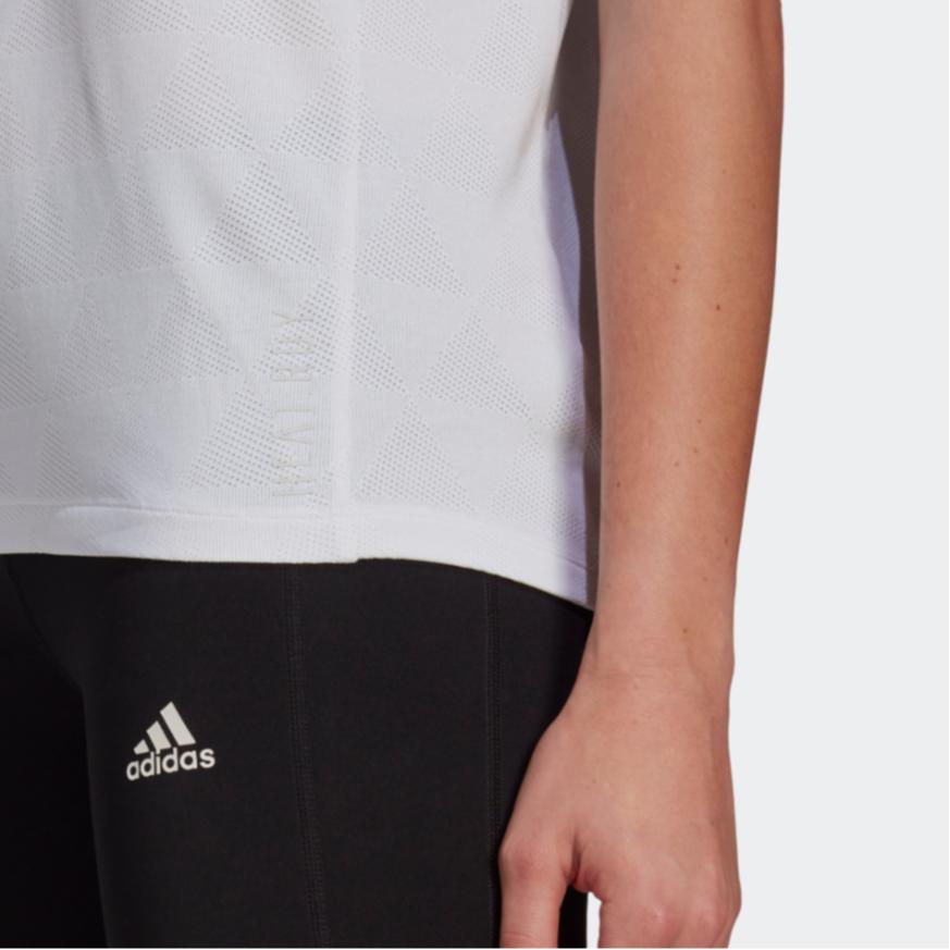 Adidas Футболка Heat Rdy Tee однотонная повседневная спортивная футболка для бега женские топы белого цвета GM1539