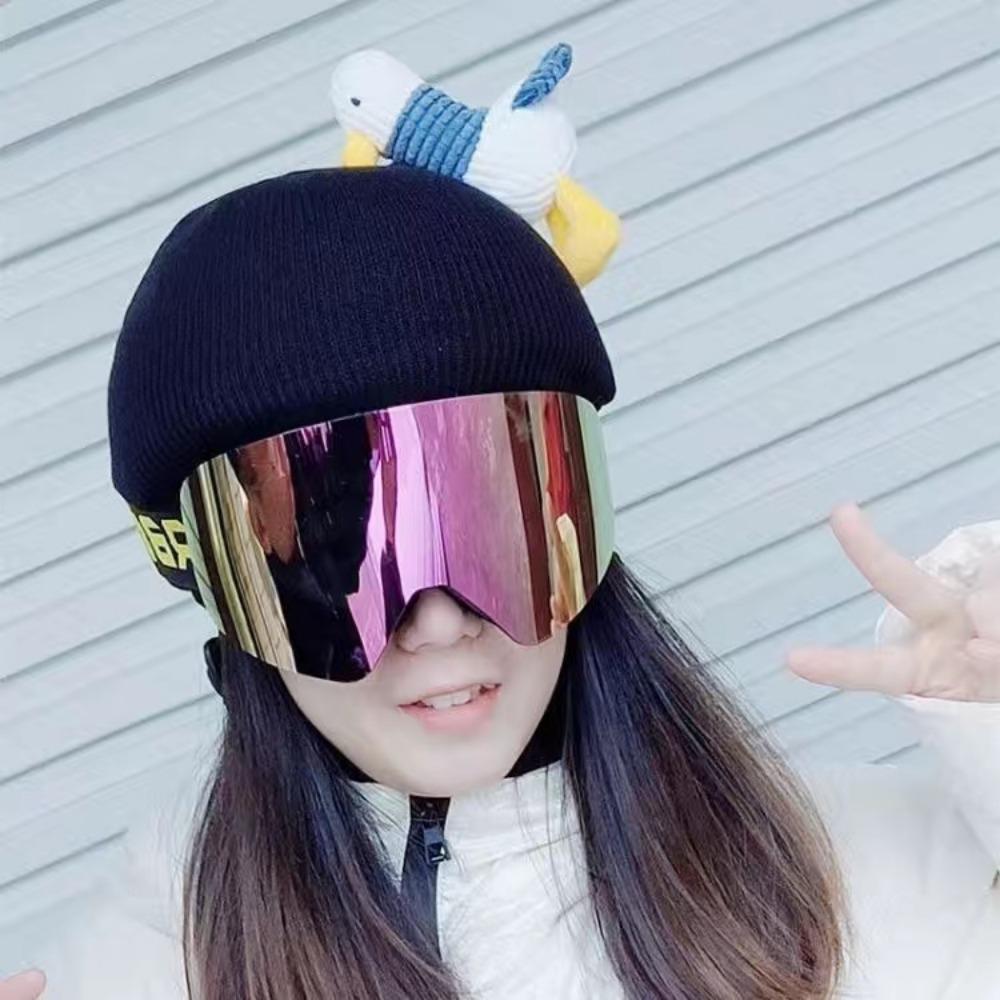 Ski Helmet Hat Cover Cute Cartoon Cat Ears Baby Same Single and Double Board Battery Helmet Cover Unisex