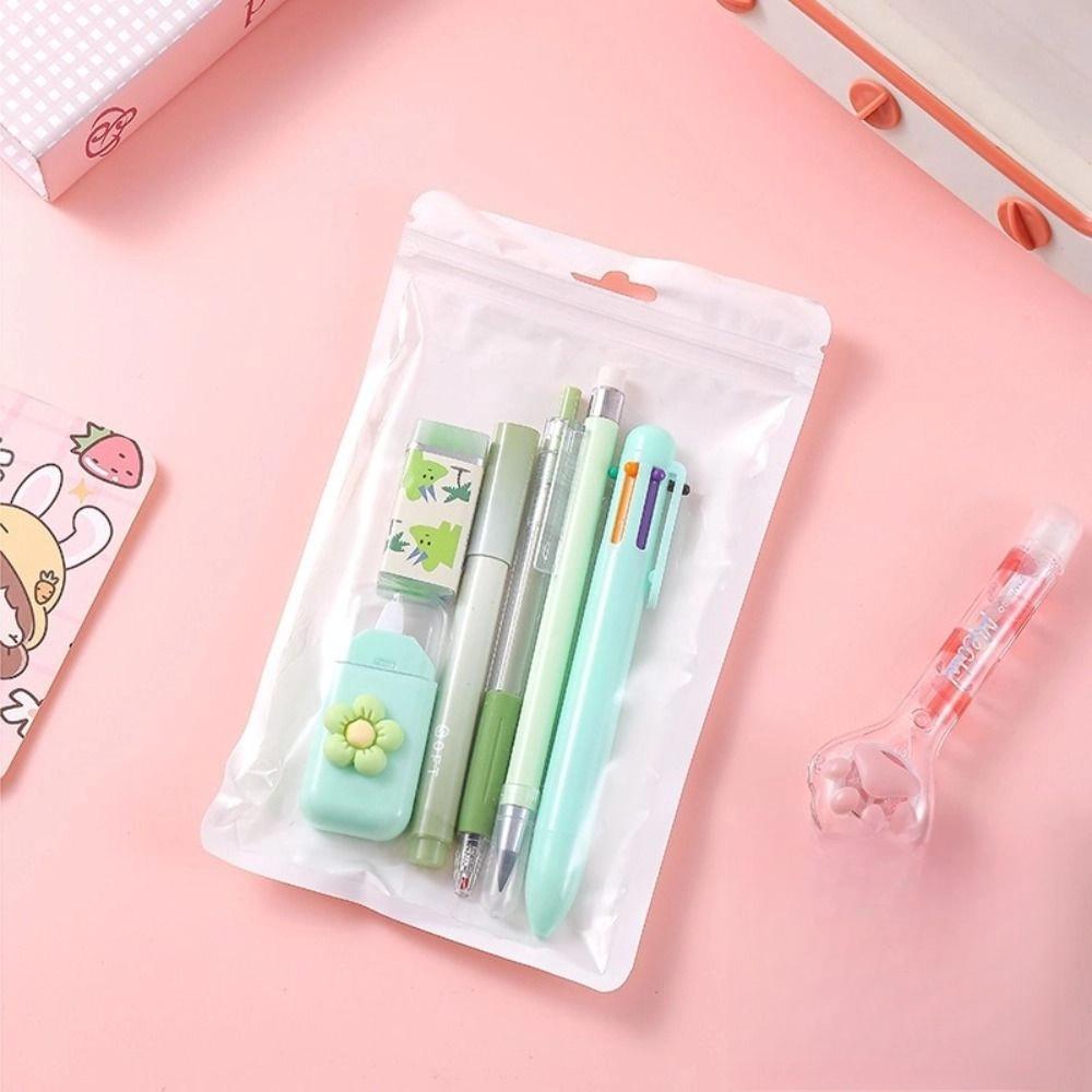 Cartoon Stationery Set Cute Pencil Eraser Correction Tape Ball-point Pen School Office Writing Supplies Gift Stationery