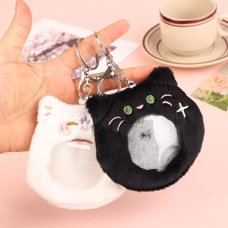 Милый держатель для фотокарточки с изображением кота, плюшевый значок-подвеска в виде коготка котенка, брелок для ключей, прозрачный значок, сумка Ita, товары, дисплей