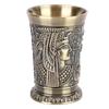 Mini Egypt Style Goblet Embossed Carving Embossed Mini Cup Metal Wine Cup  Wedding Celebration