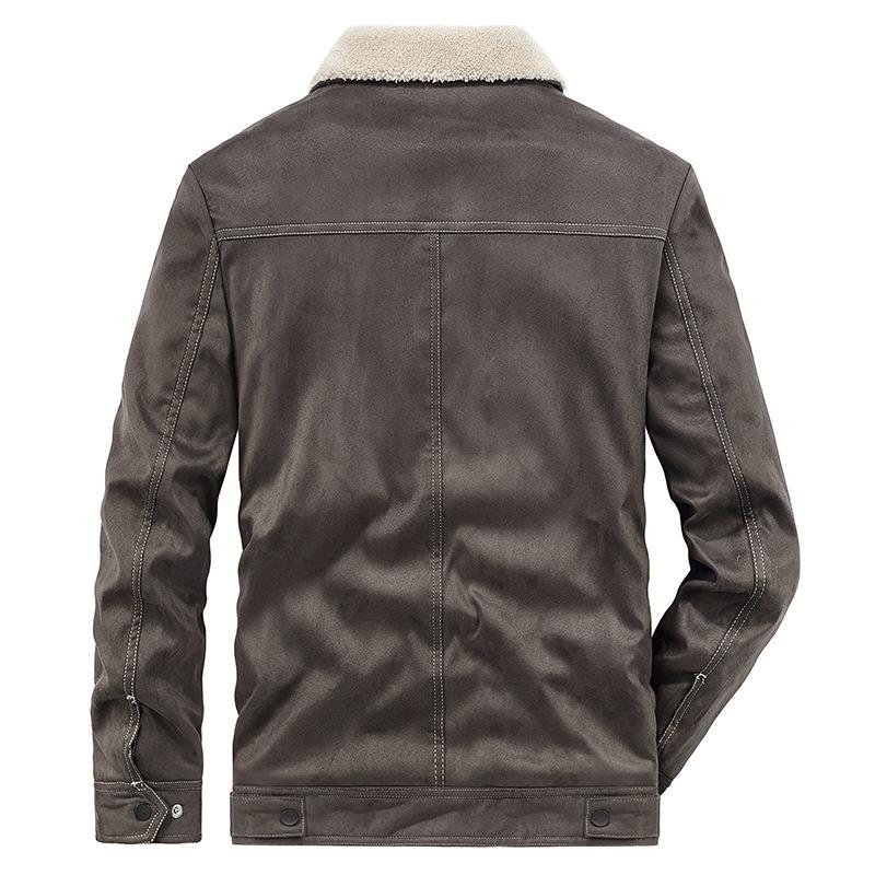 Зимняя одежда с хлопковой подкладкой Мужская свободная одежда для молодежи Мужская повседневная куртка из овечьей шерсти с утолщенным бархатом и хлопком