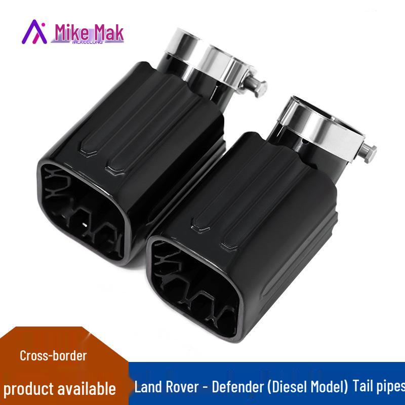 Black Warrior Quad-Outlet Honeycomb Tailpipe for Land Rover Defender Diesel