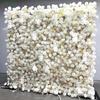 Uflower 5D Искусственный Цветочный Рулонный Занавес Белые и Светло-Розовые Розы Ткань Свадебный Занавес Декоративный Фон для Мероприятий