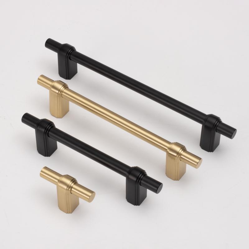 Vintage British Brass T-Bar Cabinet Handle Knob for Kitchen Cabinets Furniture & Interior Home Hardware for Drawers & Dressers