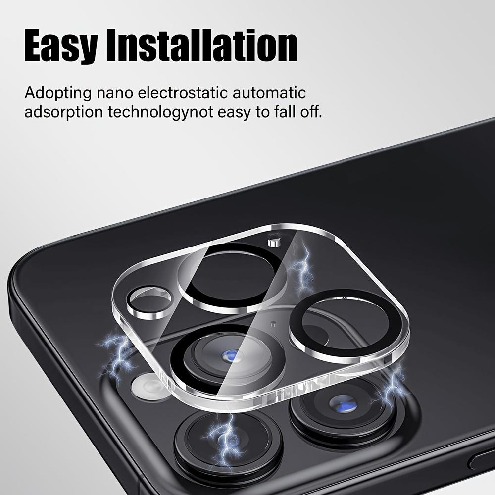 5Pcs Camera Lens Protector 9H 3D Tempered Glass For iPhone 17 16 15 14 13 12 Pro Max Full Cover Anti-Scratch HD Clear Lens Fil 4