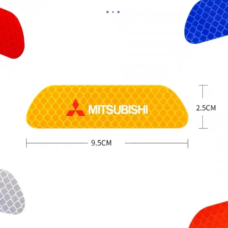 Наклейка на дверь автомобиля Предупреждение о безопасности Светоотражающая отметка Для Mitsubishi Asx Lancer Outlander Pajero Ralliart