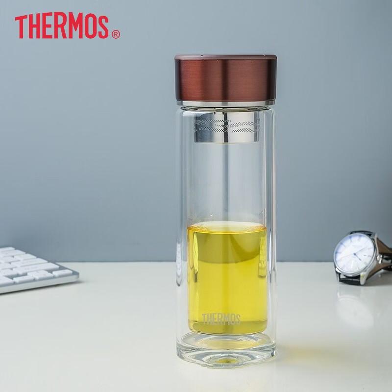 Thermos Кружка с ситечком для чая из высокоборосиликатного стекла