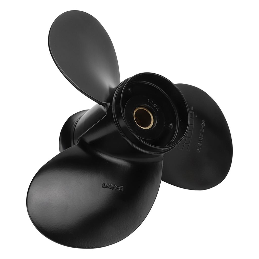 Outbord Propeller 9 1 4x8in 3 Blades 10 Splines R Rotation Aluminum Alloy Replacement for Suzuki 8‑20HP