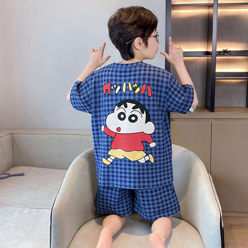 Astronaut Boys Summer Pajama Set - Short Sleeve & Pants for Kids & Teens