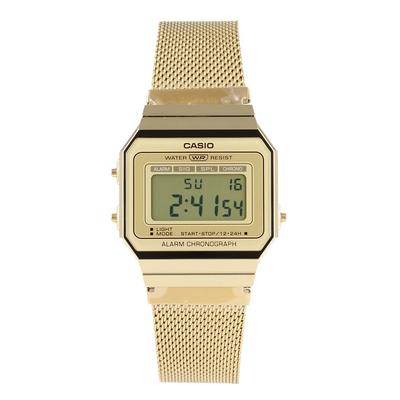 CASIO STANDARD Цифровые Металлические Золотые Часы A700WMG-9A Мужские/Женские