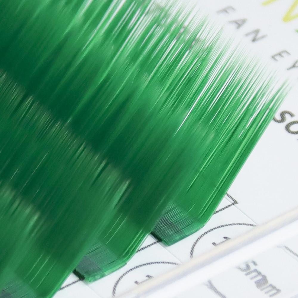 ANNAFRIS Цветное наращивание ресниц с легким веером, розовый/зеленый/коричневый/синий/фиолетовый, автоматические цветущие реснички из искусственной норки для макияжа