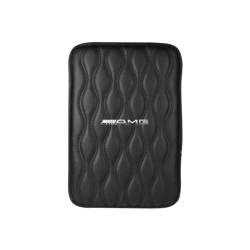 Leather Pad Auto Center Console Arm Rest Non-slip Cover Mats Interior Caps For Mercedes Benz AMG W204 W213 W205 W211 W212 W176 FG2