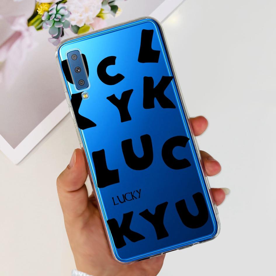Силиконовый Чехол Для Samsung Galaxy A7 2018 Чехол A750 A750F Чехол Прозрачный ТПУ Модный Чехол Для Телефона Для Samsung A 7 2018 SM-A750F Fundas