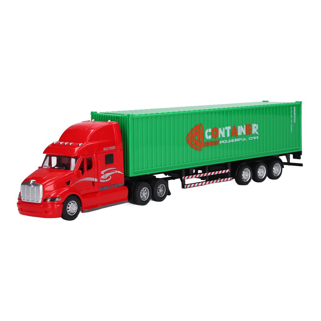 Container Truck Model 1:48 Vivid Exquisite Beautiful Decorative Toy Ornament for Above 3 Years