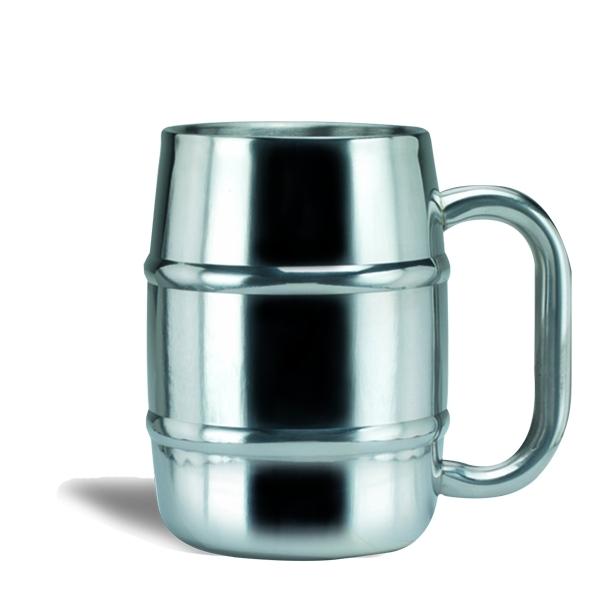 Double Walled Stainless Steel Beer Mug