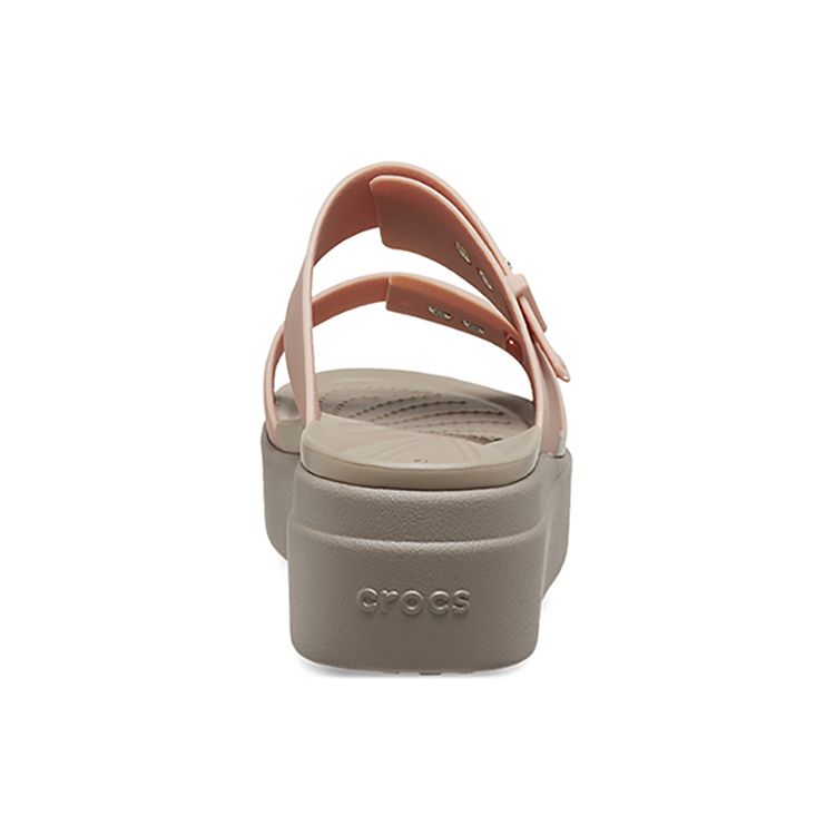 Crocs Легкие Дышащие Нескользящие Шлепанцы Женская Обувь Розовый Коричневый 207431-6RL