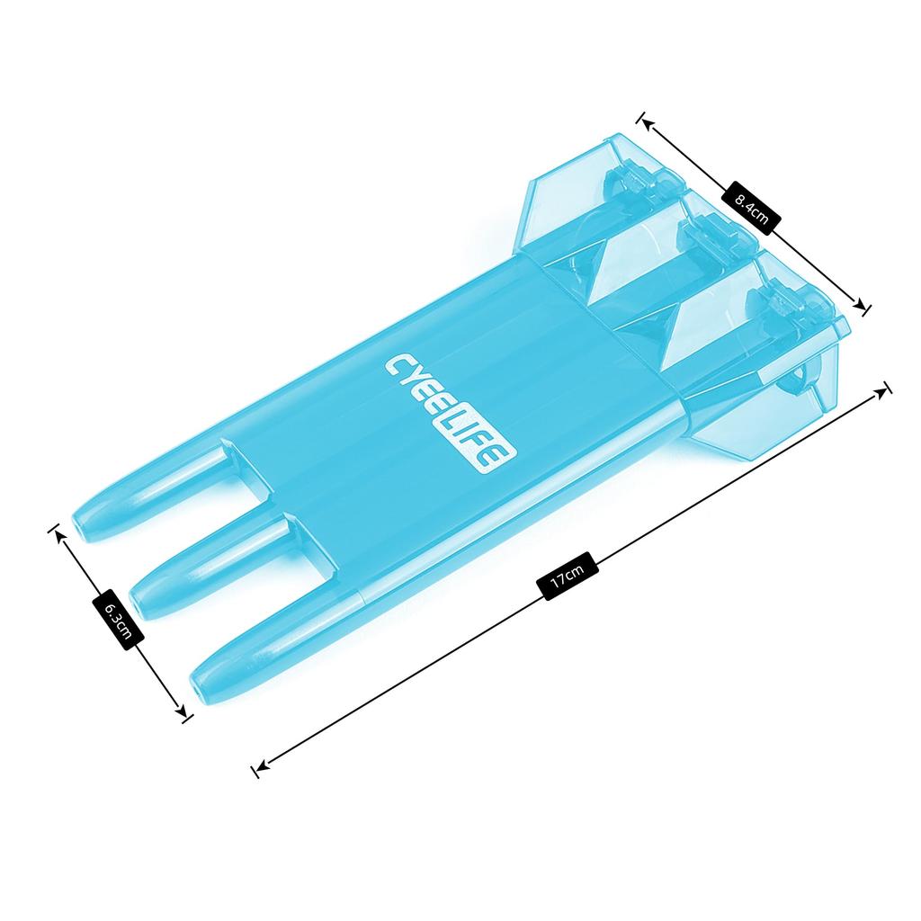 CyeeLife Darts Plastic Tips Professional Soft Tip Darts Set 18g with Suitcase and 30 Extra Dart Tips for Electronic Dartboard - (Black) (Blue)