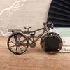 Home Garden  Vintage Arabic Numeral Bicycle Shape Creative Table Alarm Clock