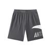 Letter Logo Printed Straight Leg Mid Waist Casual Shorts Men Shorts Castle-Gray 952428308-5