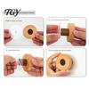 Heavy Duty Wall Hooks Solid Wood Clothes Hook, Beech Cartoon Door Mounted Coat Mount Organizer for Hanging Coats Bags Hats And Towels Punch