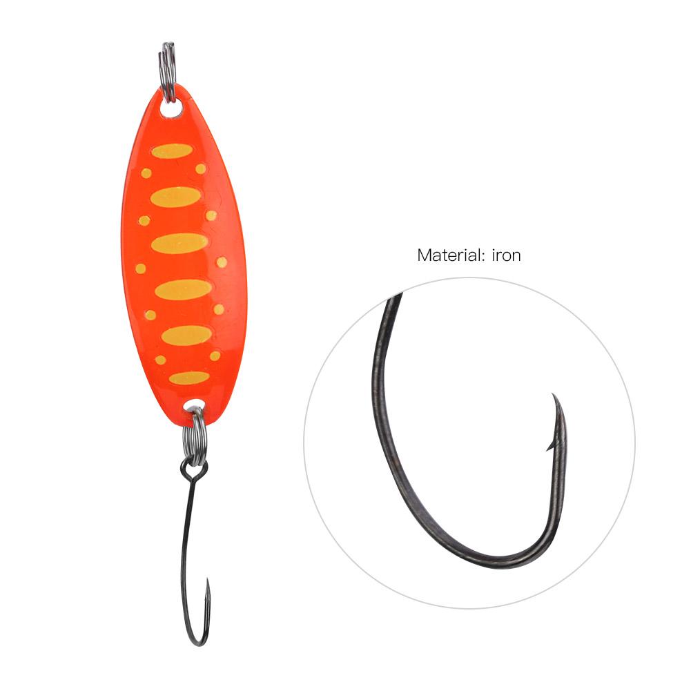 Блесны для форели Блесны для ловли форели Приманки для форели3.5г 3.4см(Оранжево-желтая точка)