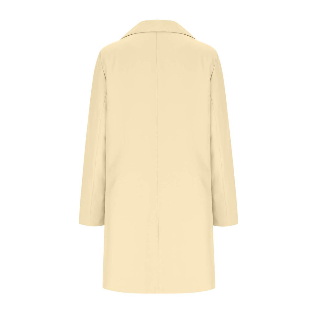 Women's Fashion Casual Long Sleeve Long Suit Jacket With Pockets