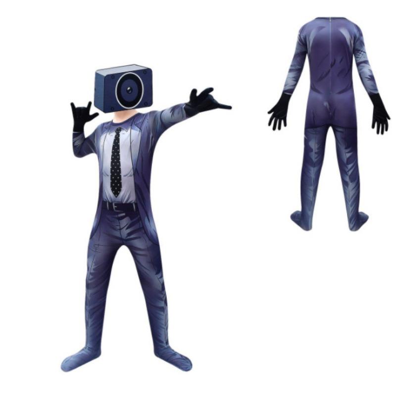 Новая модель, туалетный человек, мониторный человек, игровой костюм, Хэллоуинский цельный смешной колготок-шоу