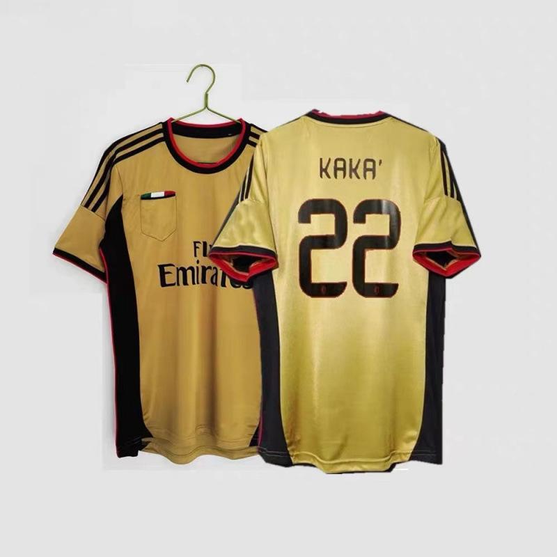 Vintage jersey 0607AC Milan No. 22 Kaka national team Brazil France Portugal short-sleeved home and away jersey