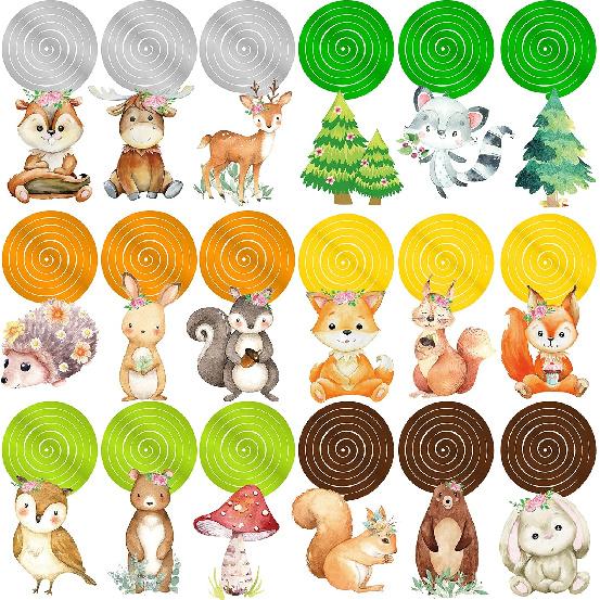 Woodland Party Decorations 20pcs Woodland Animals Hanging Swirls Forest Animals Foil Ceiling Decorations for Woodland Theme Birthday Party Baby