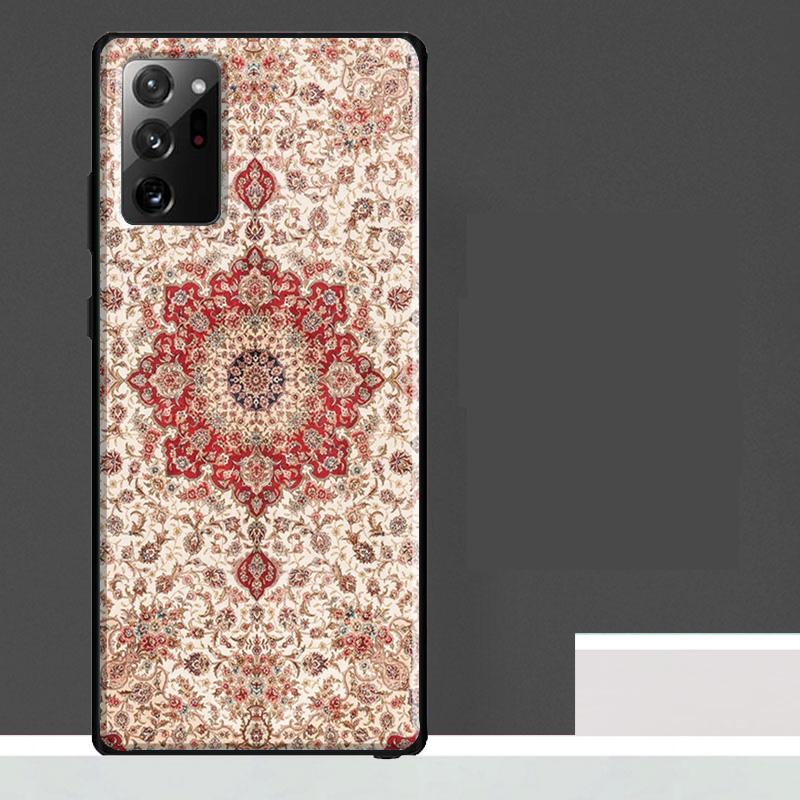 Persian Carpet Floral Pattern Case For Samsung Galaxy S25 Ultra S23 S22 S21 S24 Ultra S9 S10 S20 Plus S24 FE Phone Cover