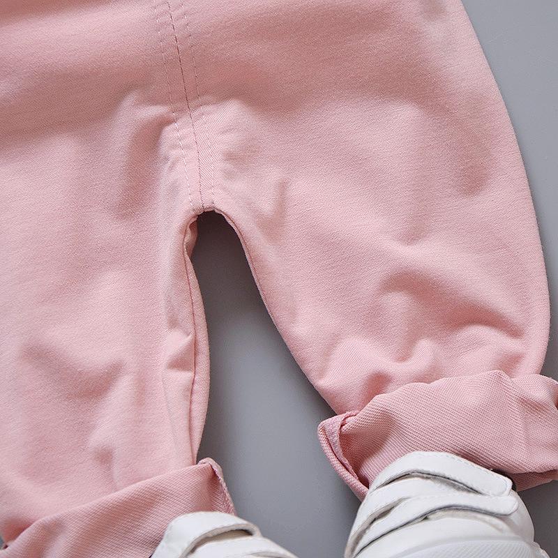 Весна 2019 года, детский костюм-двойка с рисунком из мультфильма для детей от 0 до 4 лет