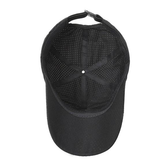 Baseball Hat Breathable Mesh Design Lightweight UV Proof Sun Hat Solid Color Adjustable Outdoor Sport Hat Headwear