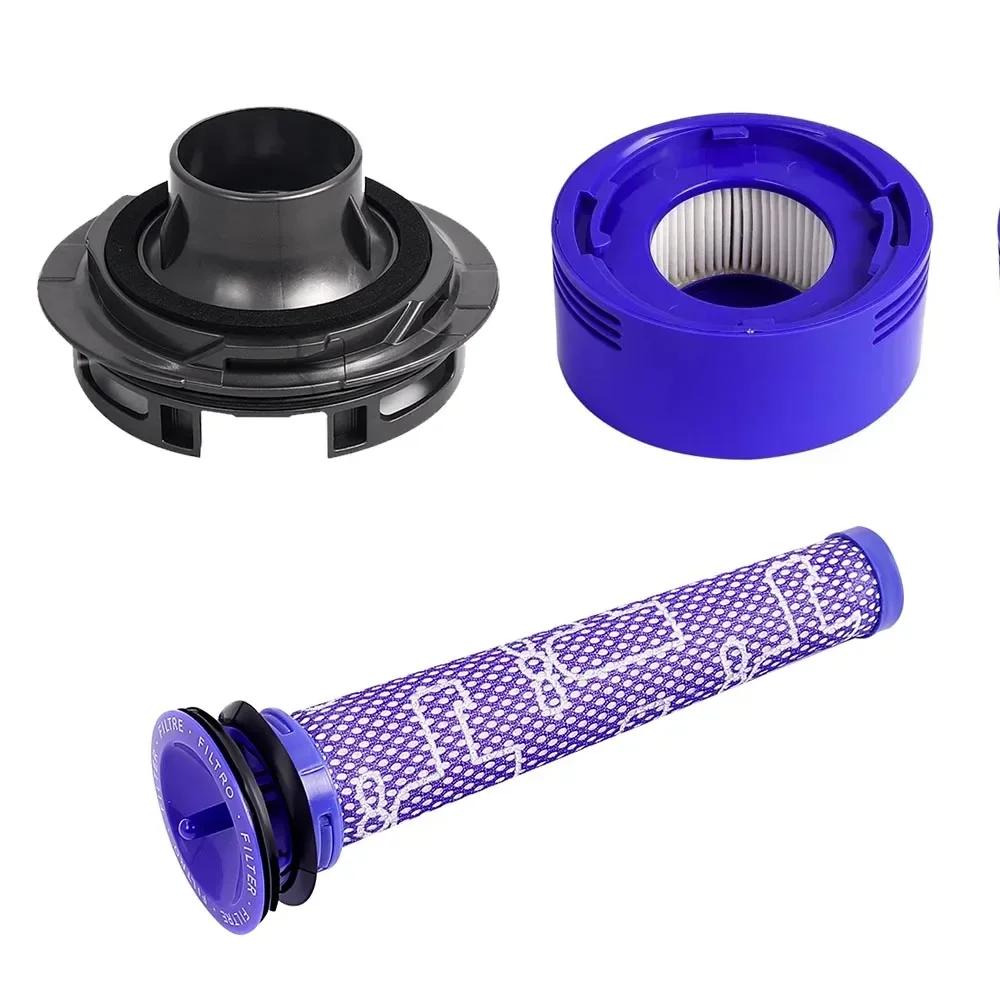 For Dyson V7 V8 Vacuum Cleaners Replacement Pre-Filter and Post- Filter Bottom Lid Top Fixed Sealing Ring of Dust Accessories