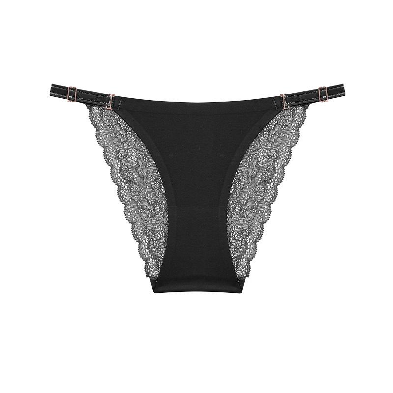 Бесшовные стринги FINETOO, нижнее белье, регулируемые трусики S-XL, женские кружевные трусики, шелковые трусики для женщин