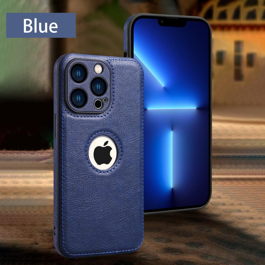 Luxury Leather Case for Apple iPhone 15 14 13 12 11 16 Pro MAX XS XR 7 8 Plus Original Logo Hole Official Silicone Phone Cover