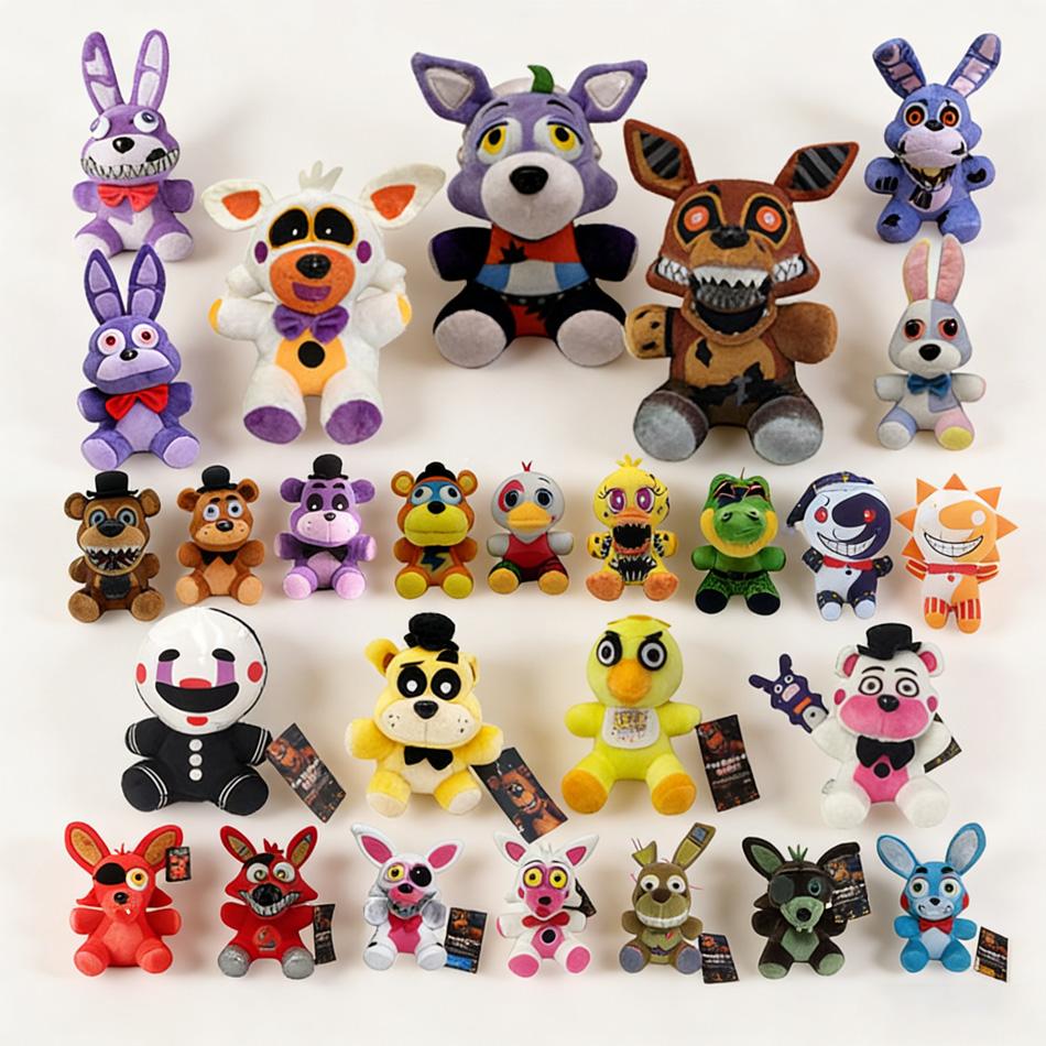 Новые плюшевые игрушки FNAF 18 см Бонни Медведь Фокси Милые Мультяшные Набивные Куклы Пять Ночей с Фредди Фредди Игры Подарок для Детей