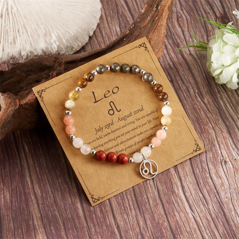 Constellation Stone Jewelry Bracelet For Women With Copper And Glass Beads For Travel