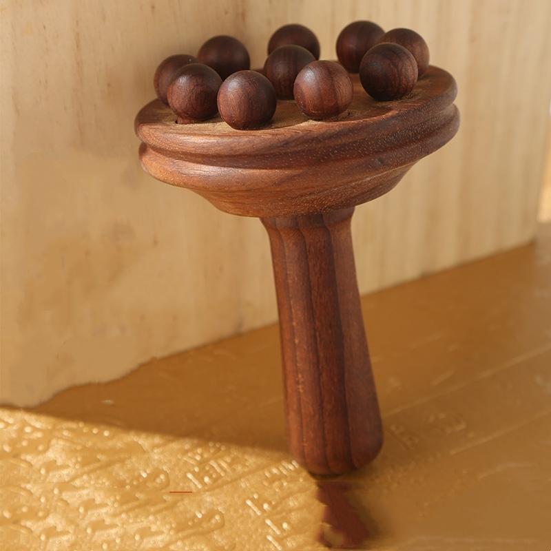 Wooden Hair Scalp Massage Comb Meridian Trigger Point GuaSha Tool for Body And Scalp Relaxation Acupressure Hair Care